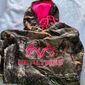 Realtree Camo Hoodie with Bright Pink Highlights